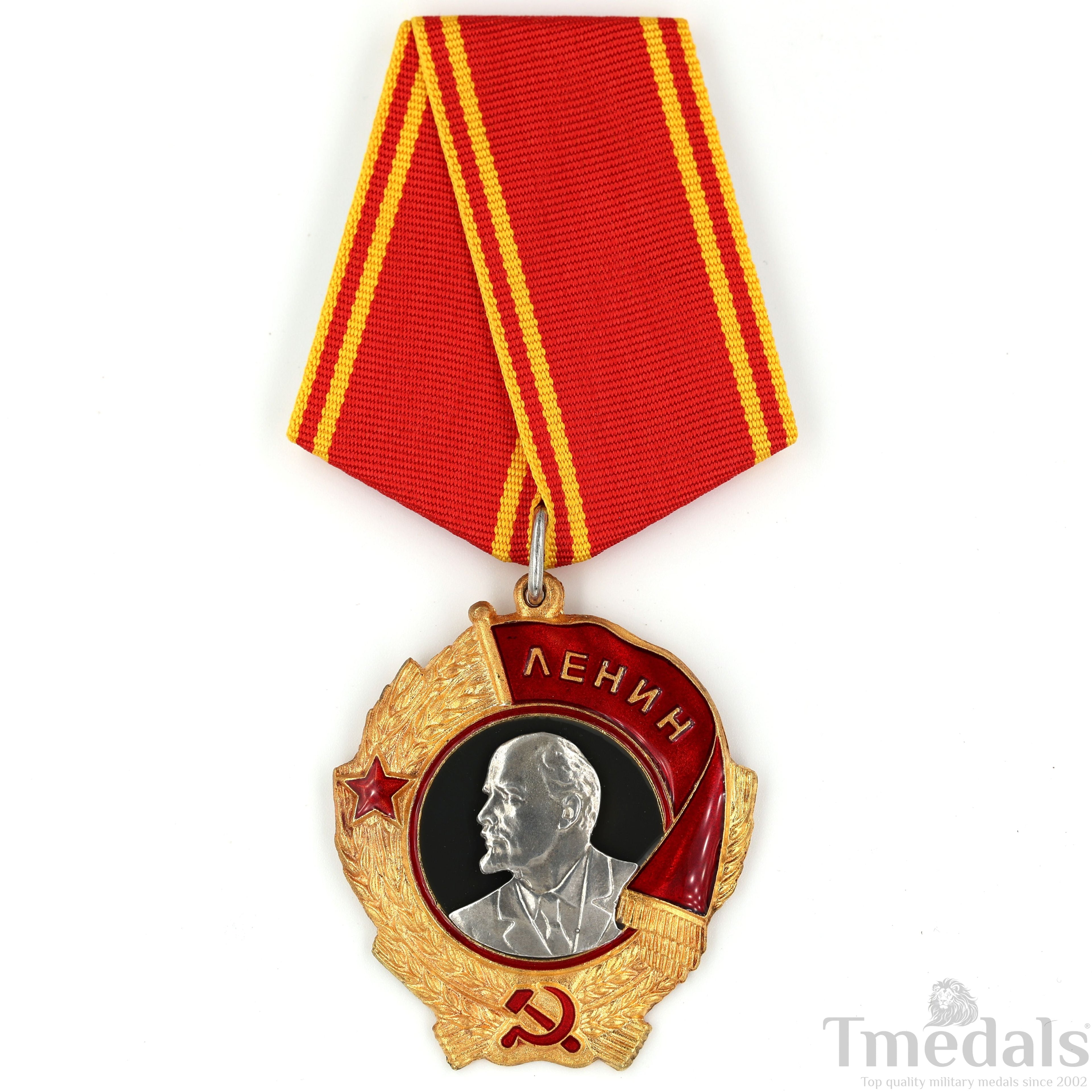 Russia Soviet Union Order of Lenin Medal USSR CCCP Pure Silver Portrait detail view 15