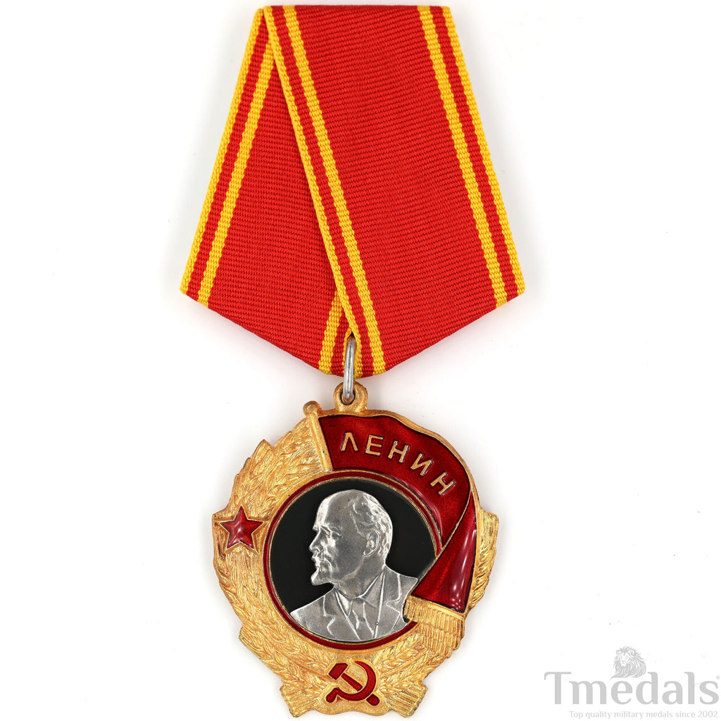Russia Soviet Union Order of Lenin Medal USSR CCCP Pure Silver Portrait detail view 17