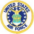 U.S. Air Force Embroidered Patch – Iron-On / Sew-On, 7.6 cm
