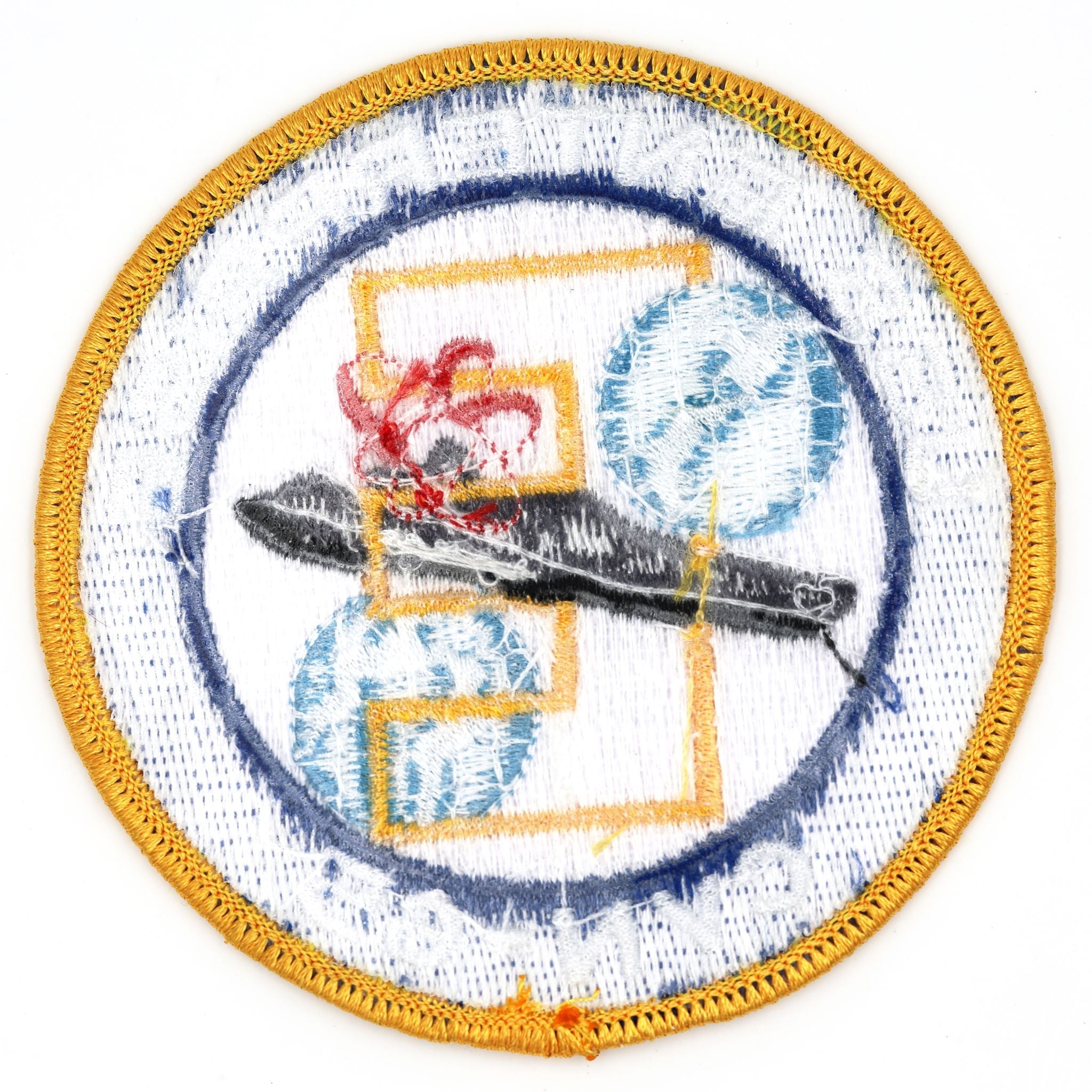 Uss Enterprise CVN-65 Embroidered Patch – U.S. Navy Aircraft Carrier, 84mm detail view 2
