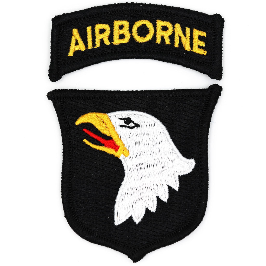 101st Airborne Division SSI Patch & Airborne Tab – Screaming Eagle Embroidered Set replica