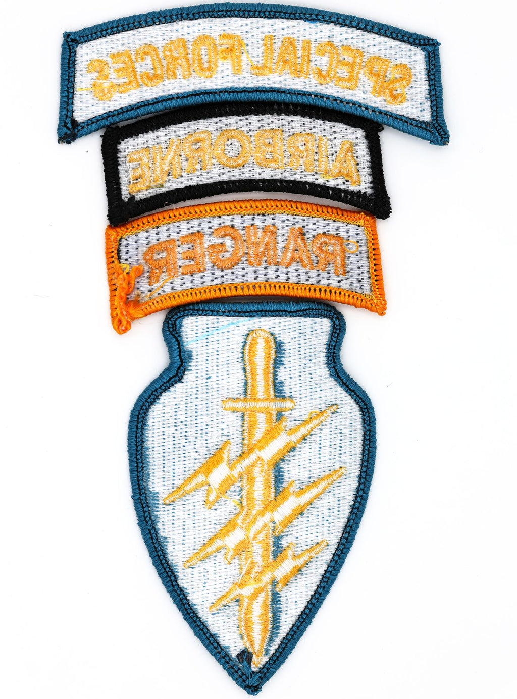 U.S. Army Special Forces Patch Set – Airborne & Ranger Embroidered Iron-On Set detail view 2