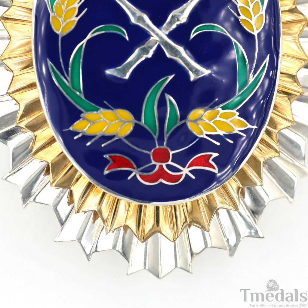 Republic of China Army Officer Academy Badge Pure Silver detail view 7