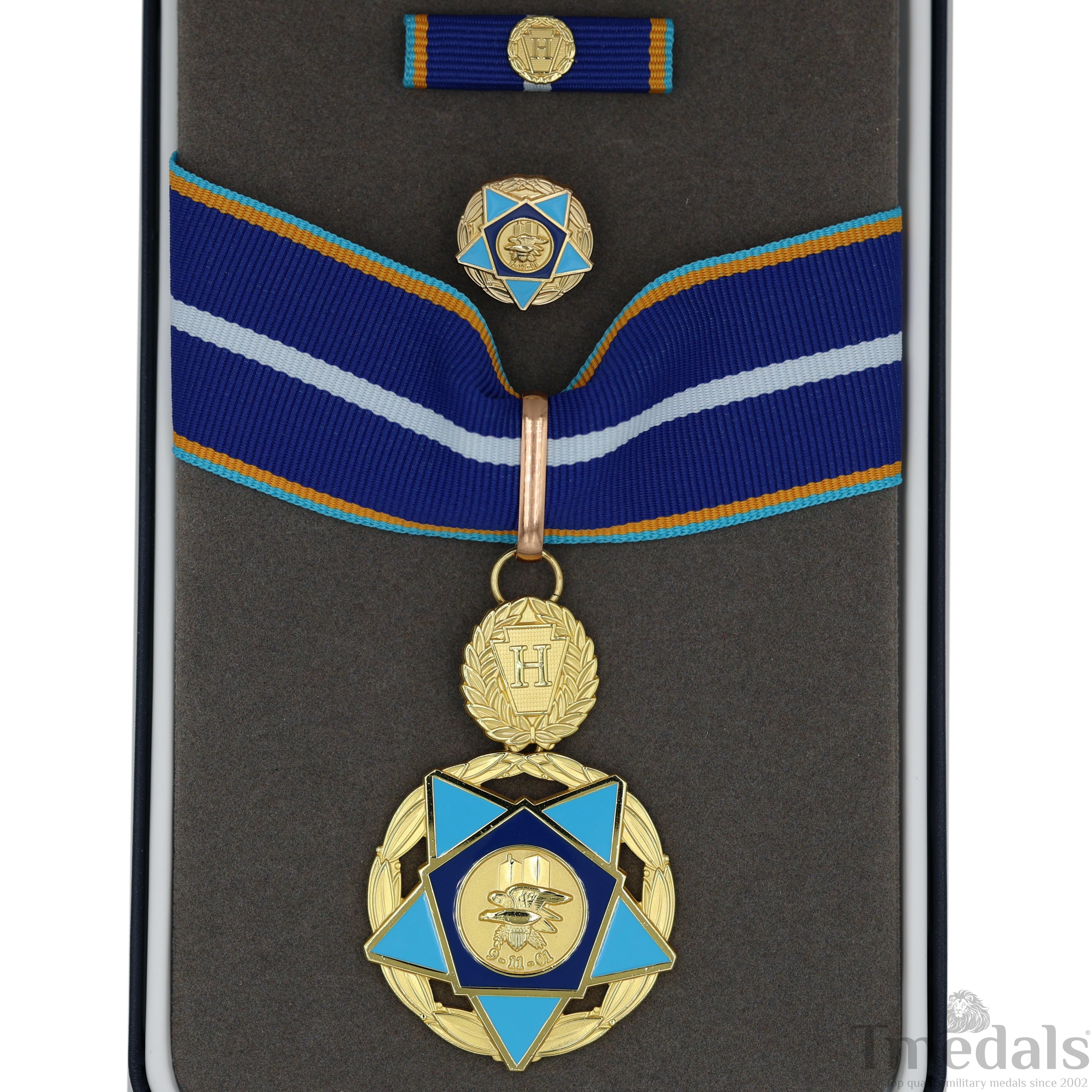 U.S. 9/11 Heroes Medal of Valor Order - 911 2001 Complete Presentation Full Set detail view 5