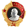 Order of Lenin Type 3 Medal (1936 – 1943) – 925 Sterling Silver Lenin Portrait – Gilt reproduction