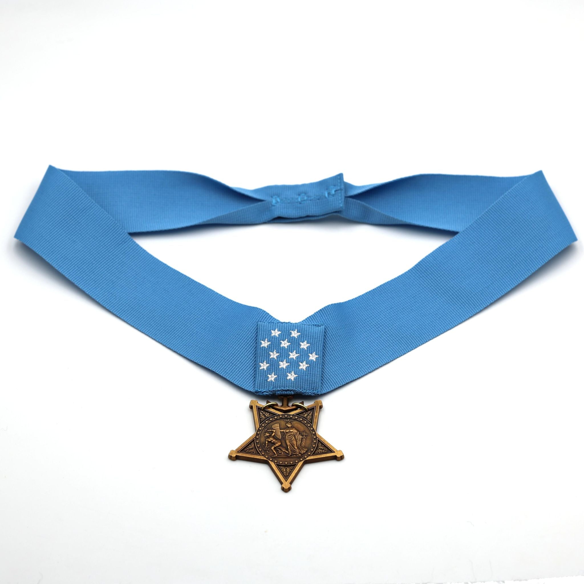 Cased U.S. Medal of Honor Navy 1942-1963 MOH Ribbon Bar Congressional Order Badge detail view 4