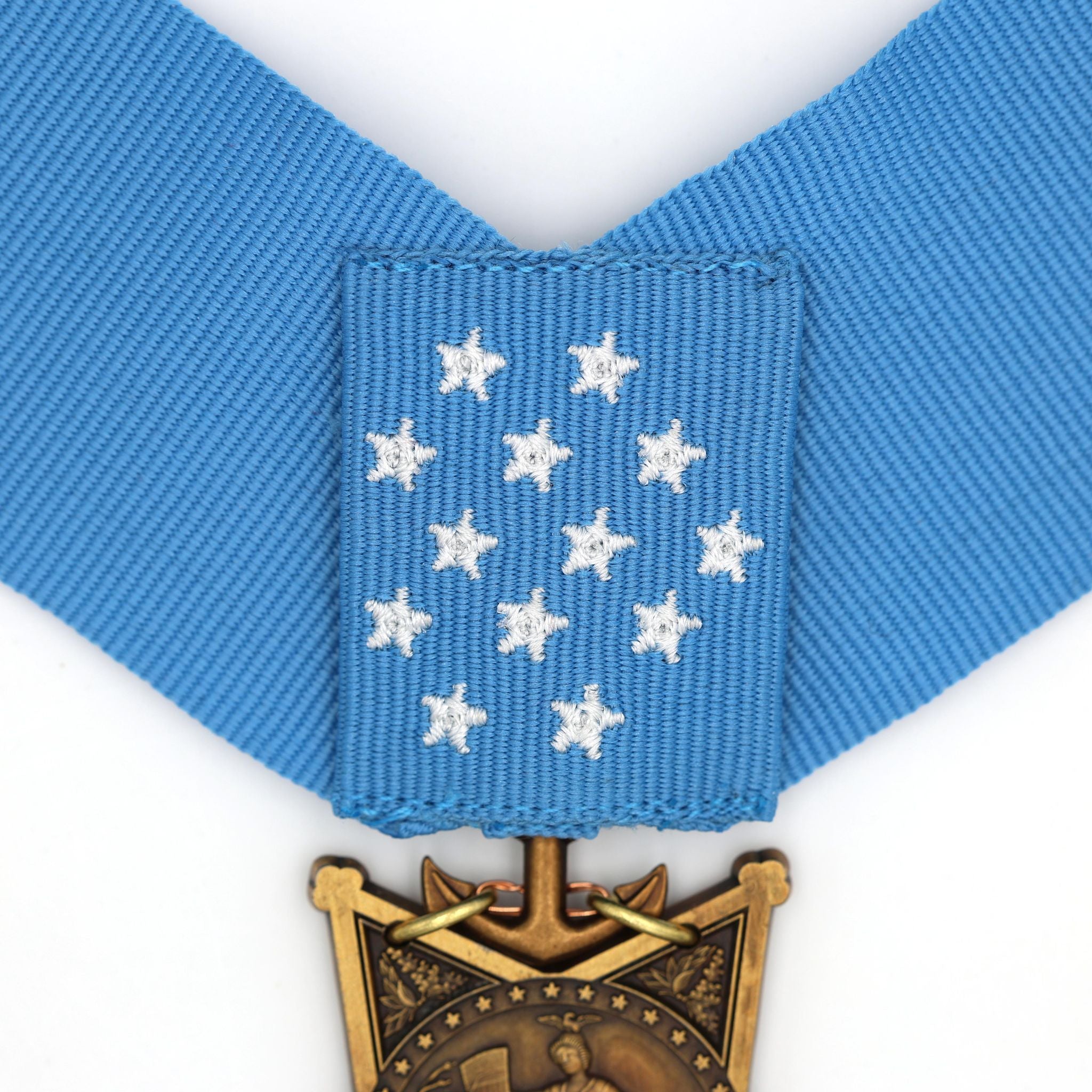 Cased U.S. Medal of Honor Navy 1942-1963 MOH Ribbon Bar Congressional Order Badge detail view 8
