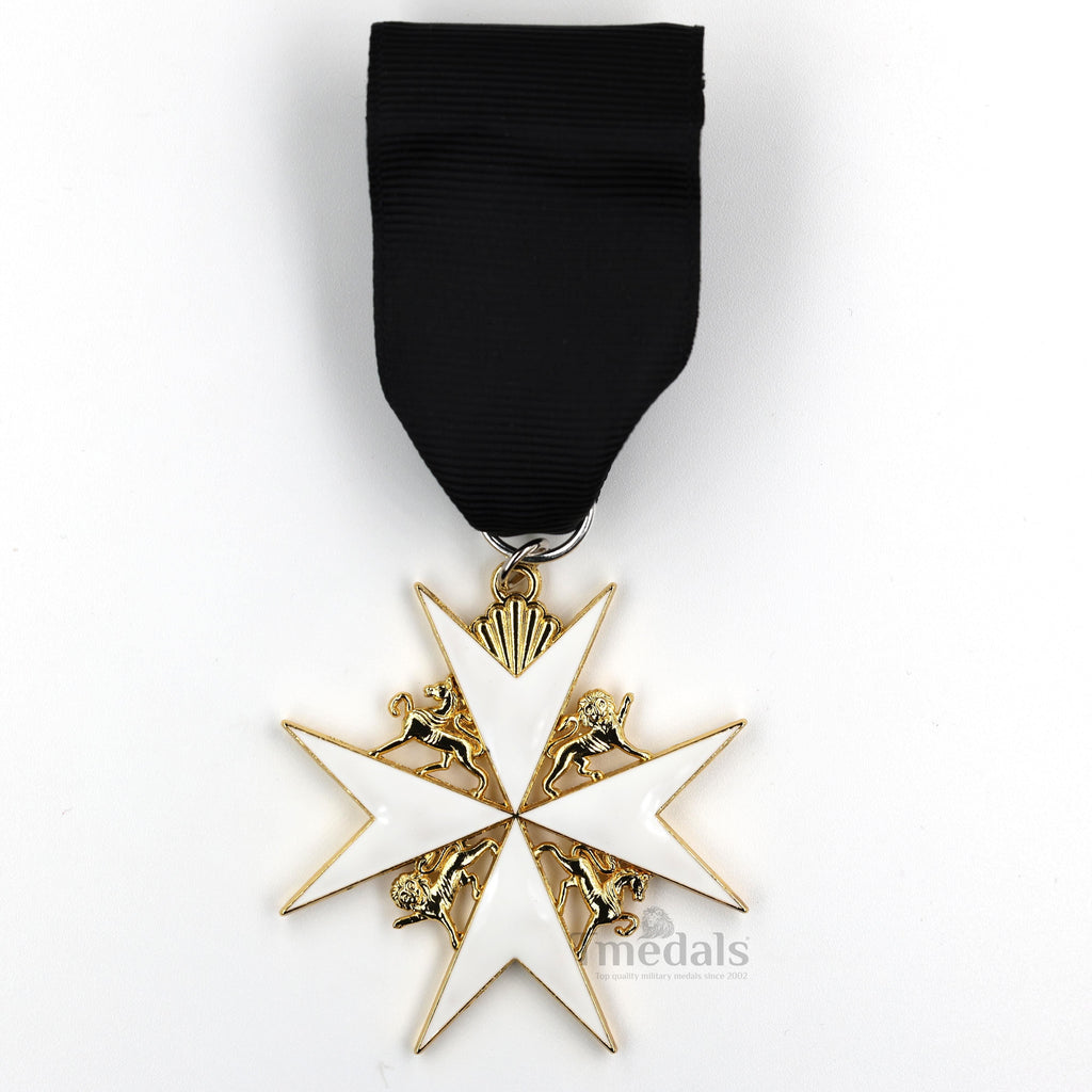Order of St John Medal Officer Class Badge Maltese Cross Gold Full-Size detail view 6