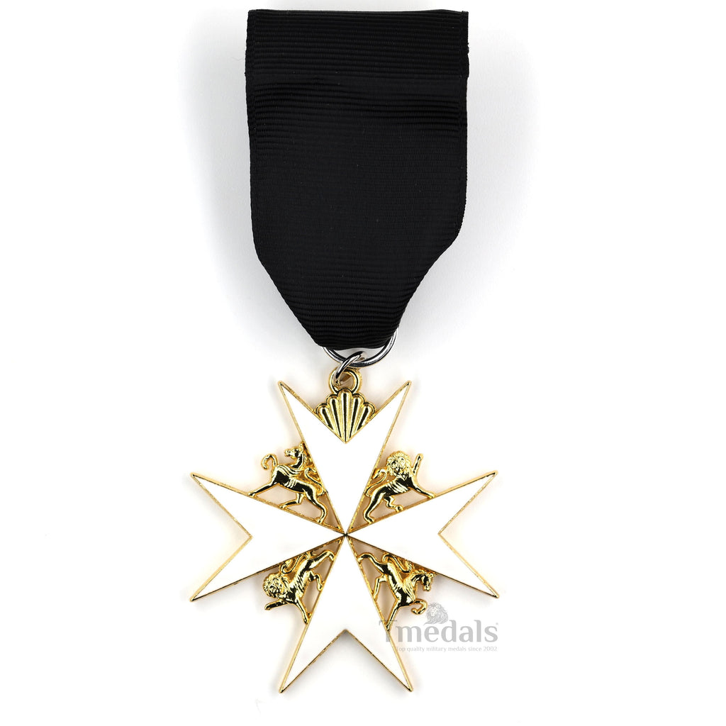 Order of St John Medal Officer Class Badge Maltese Cross Gold Full-Size detail view 7
