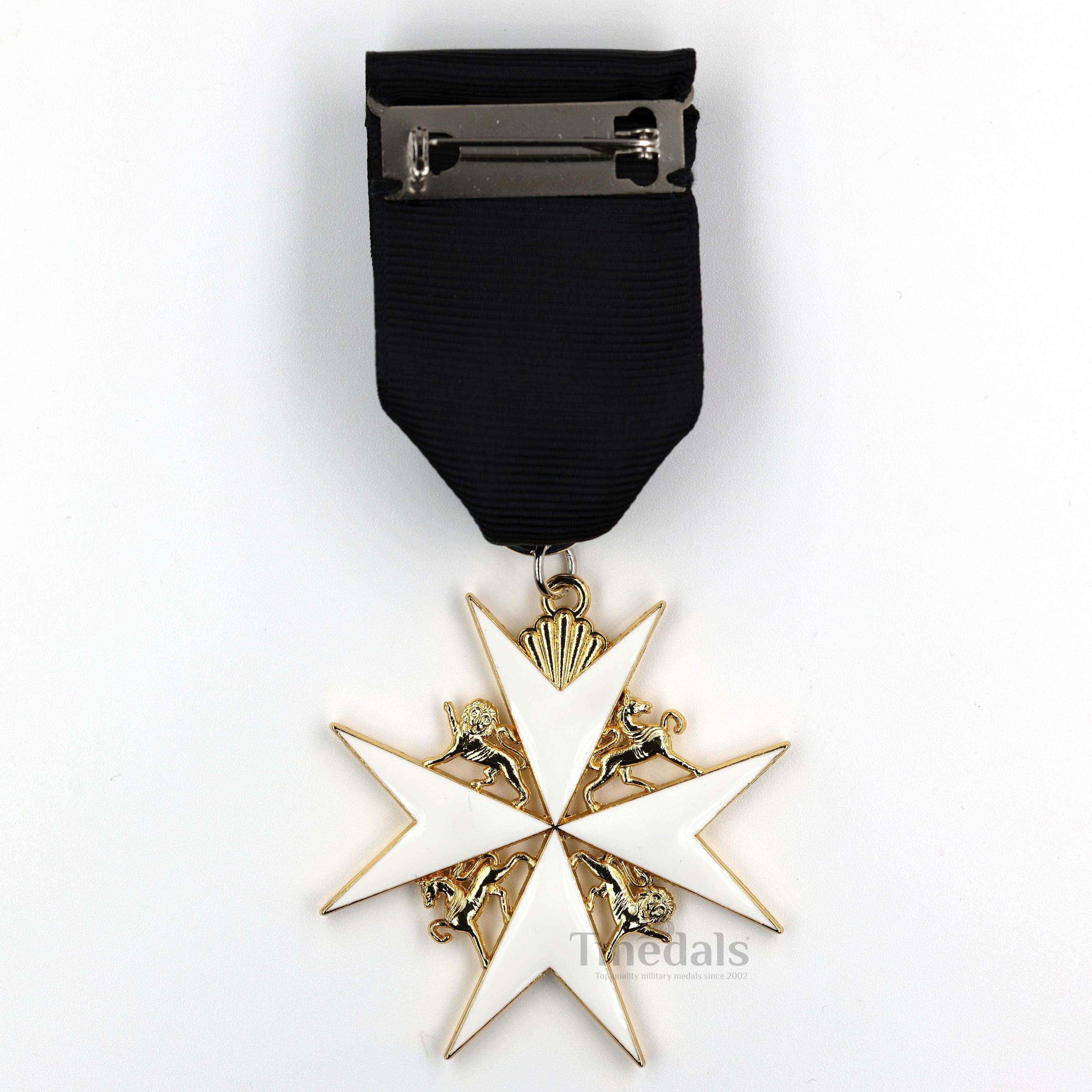 Order of St John Medal Officer Class Badge Maltese Cross Gold Full-Size detail view 2