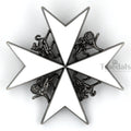 Order of St John Knight of Grace Breast Star Maltese Cross Full-Size reproduction