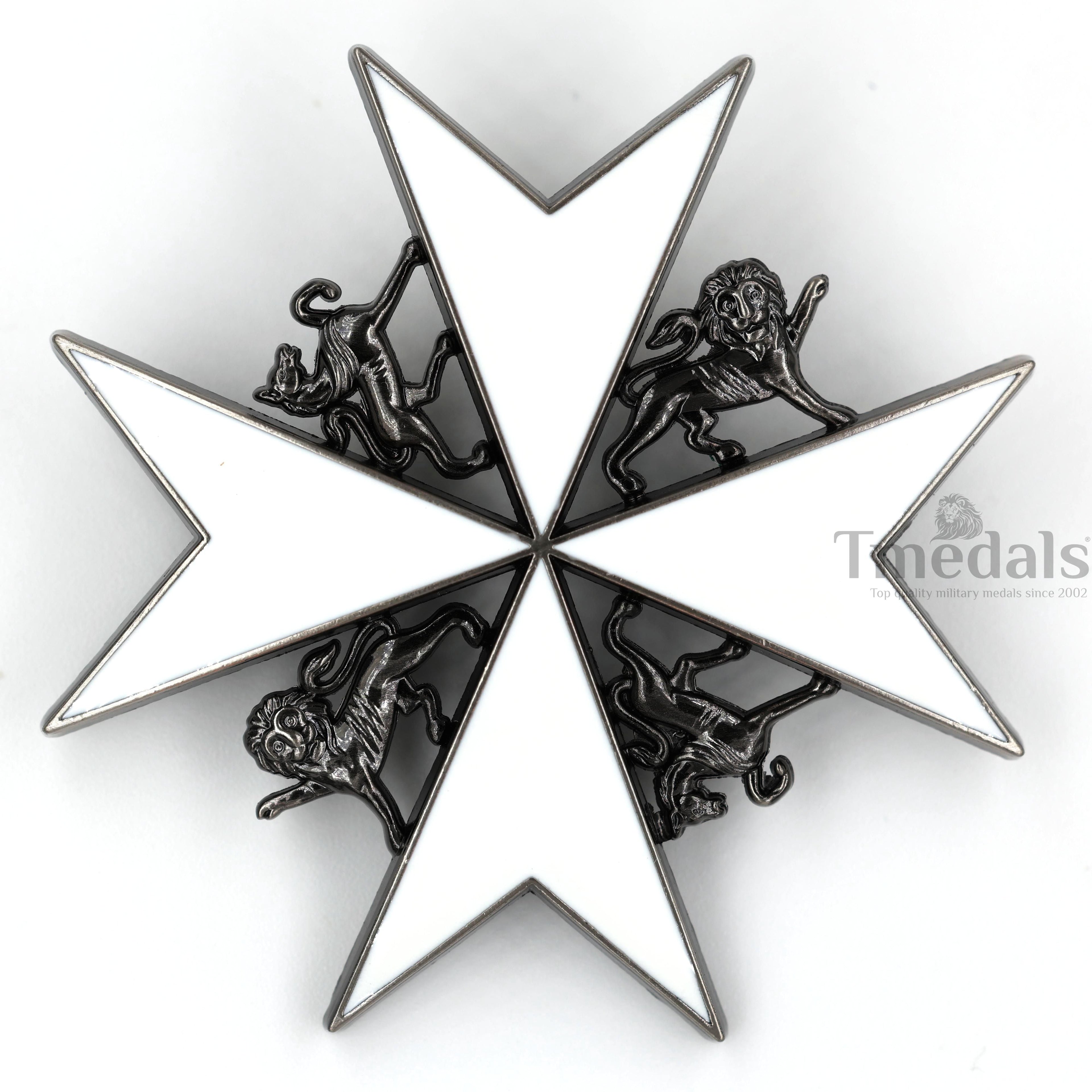 Order of St John Knight of Grace Breast Star Maltese Cross Full-Size detail view 3