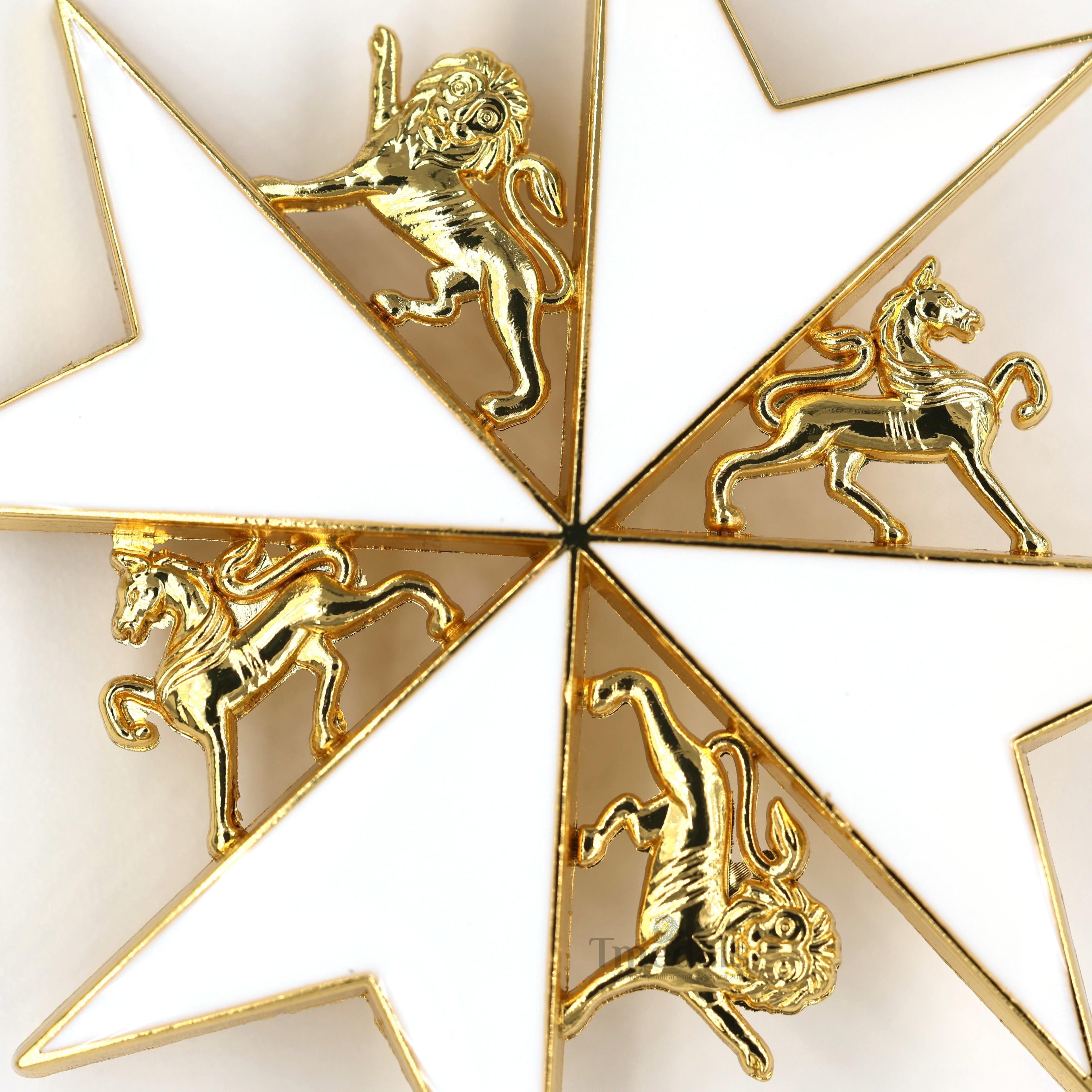Order of St John Knight/Dame of Grace Breast Star Maltese Cross detail view 9