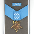 Cased U.S. Medal of Honor Navy 1942-1963 MOH Ribbon Bar Congressional Order Badge reproduction