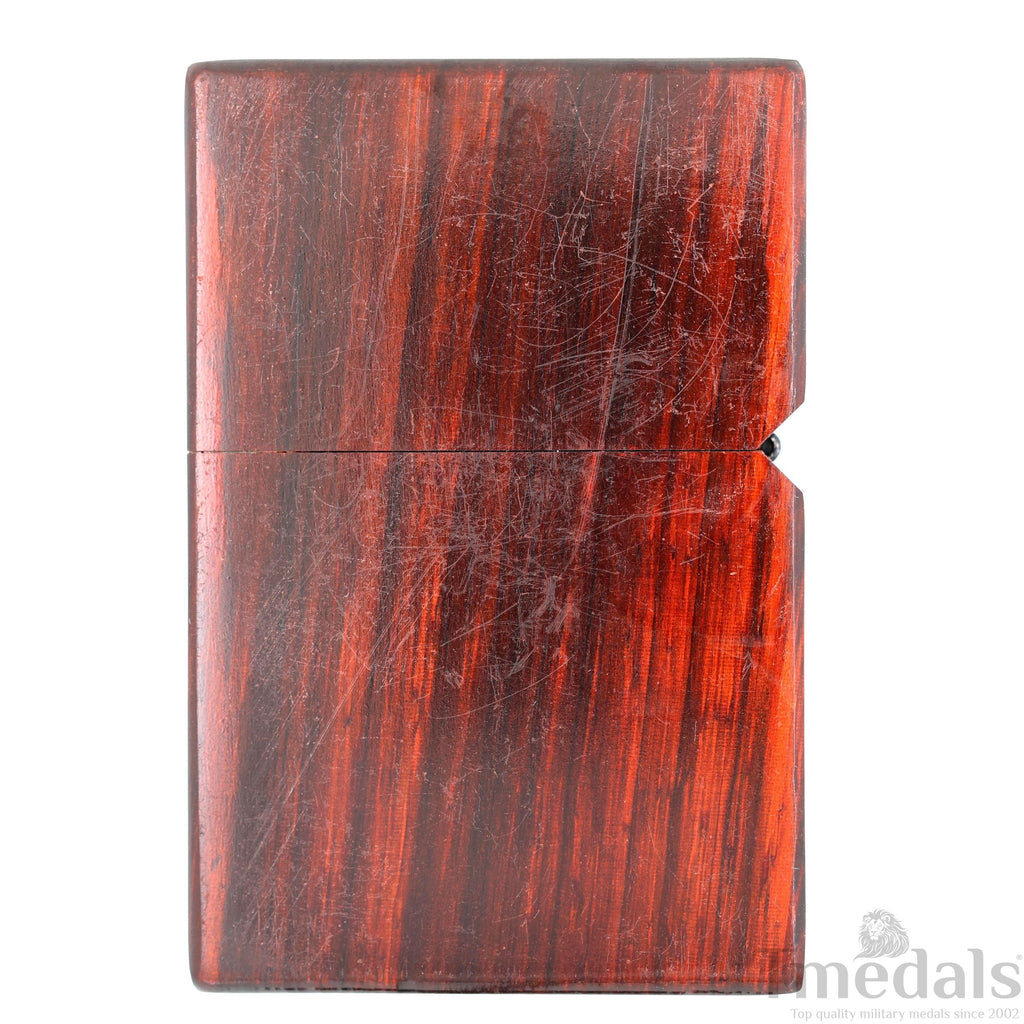 Einstein-Inspired Carved Wooden Lighter Case – Fits Standard Insert – No Insert detail view 5