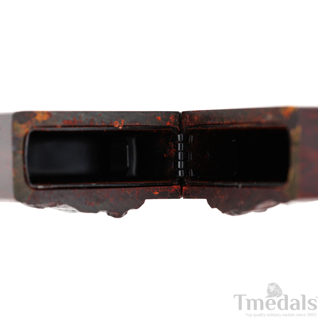 Hand-Carved Floral Wooden Lighter Case – Fits Standard Insert – No Insert detail view 10
