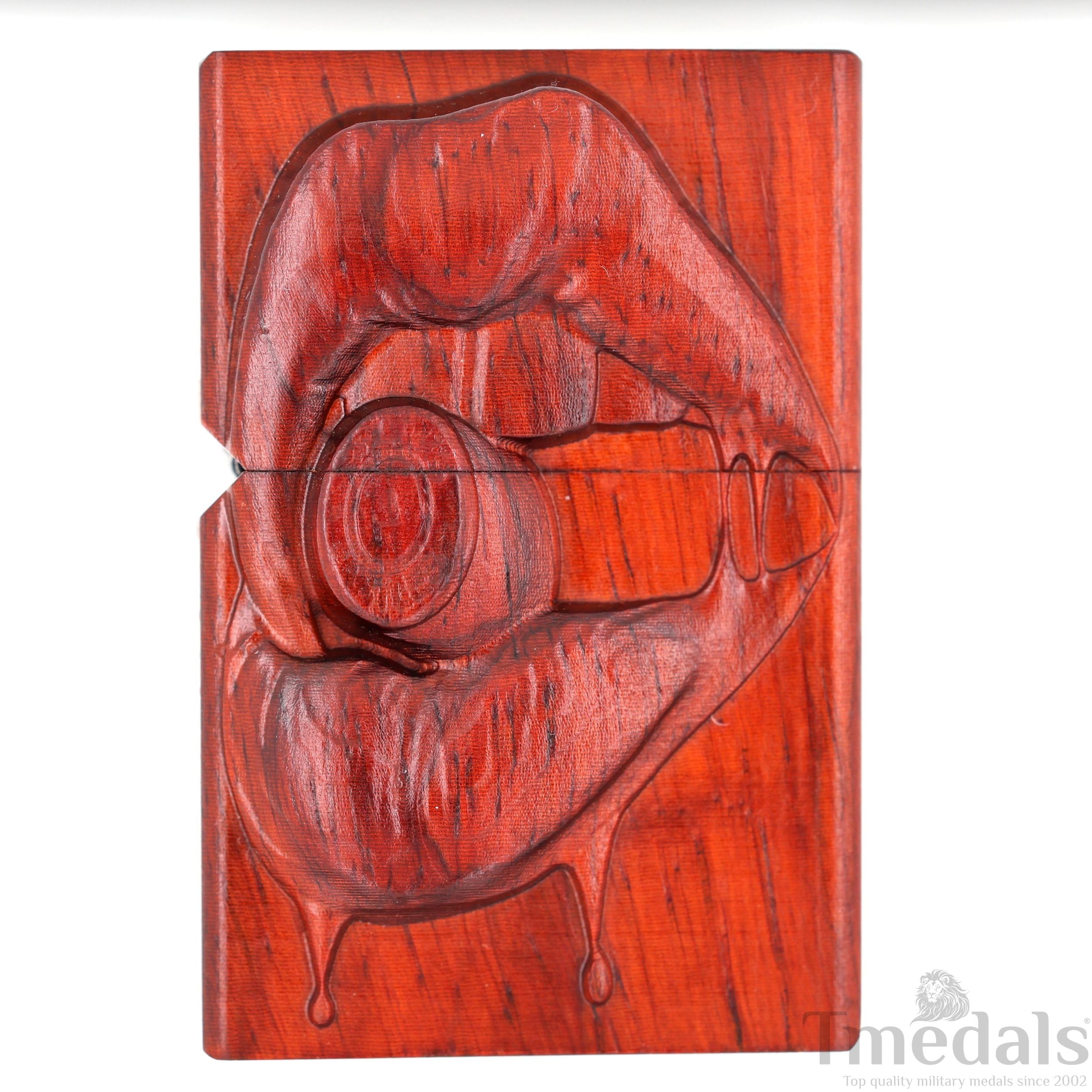 Sexy Lips Carved Wooden Lighter Case – Fits Standard Insert – No Insert