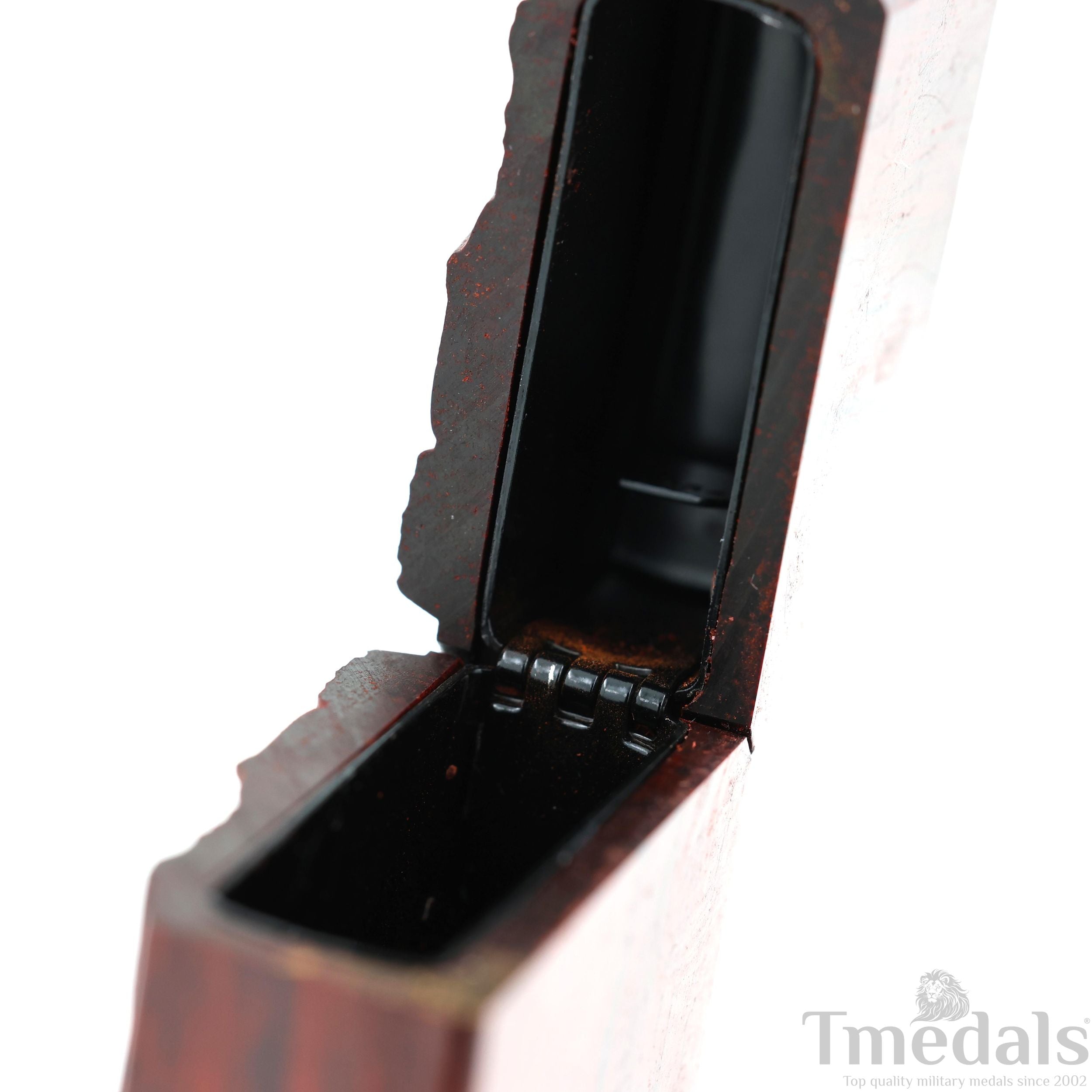 Einstein-Inspired Carved Wooden Lighter Case – Fits Standard Insert – No Insert detail view 10