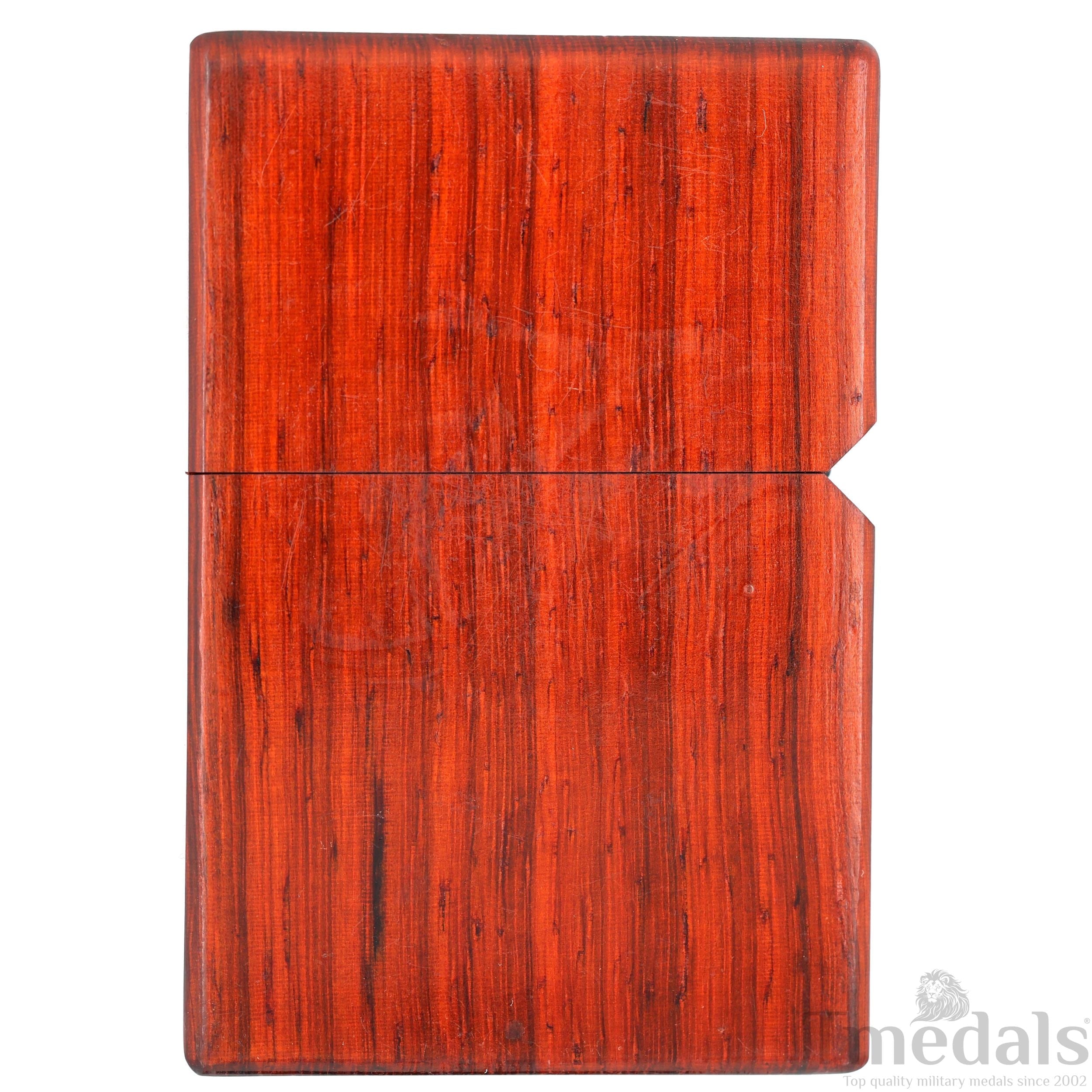 Hand-Carved Woman's Face Wooden Lighter Case – Fits Standard Insert – No Insert detail view 11