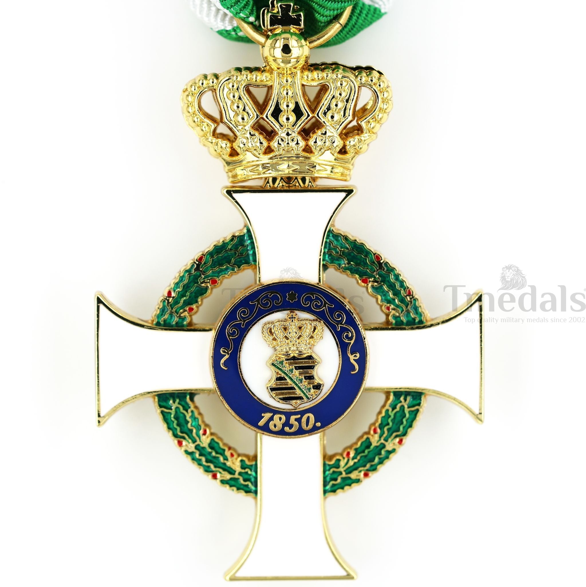 German Albert Order Knight 1st Class Medal – Civil Division Type II 1850 detail view 9