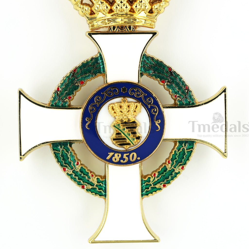 German Albert Order Knight 1st Class Medal – Civil Division Type II 1850 detail view 4