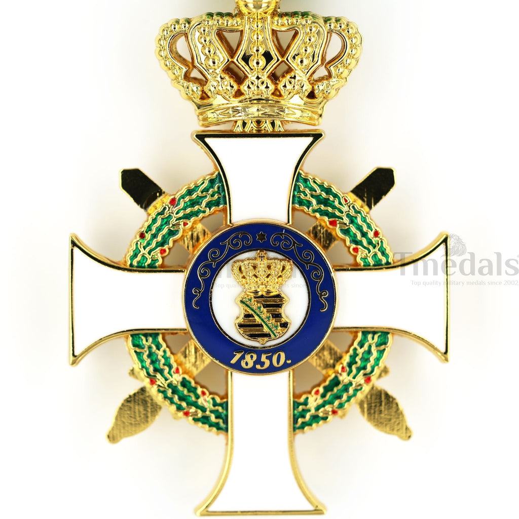 German Albert Order Knight 1st Class Medal Civil Division Type II 1850 detail view 14