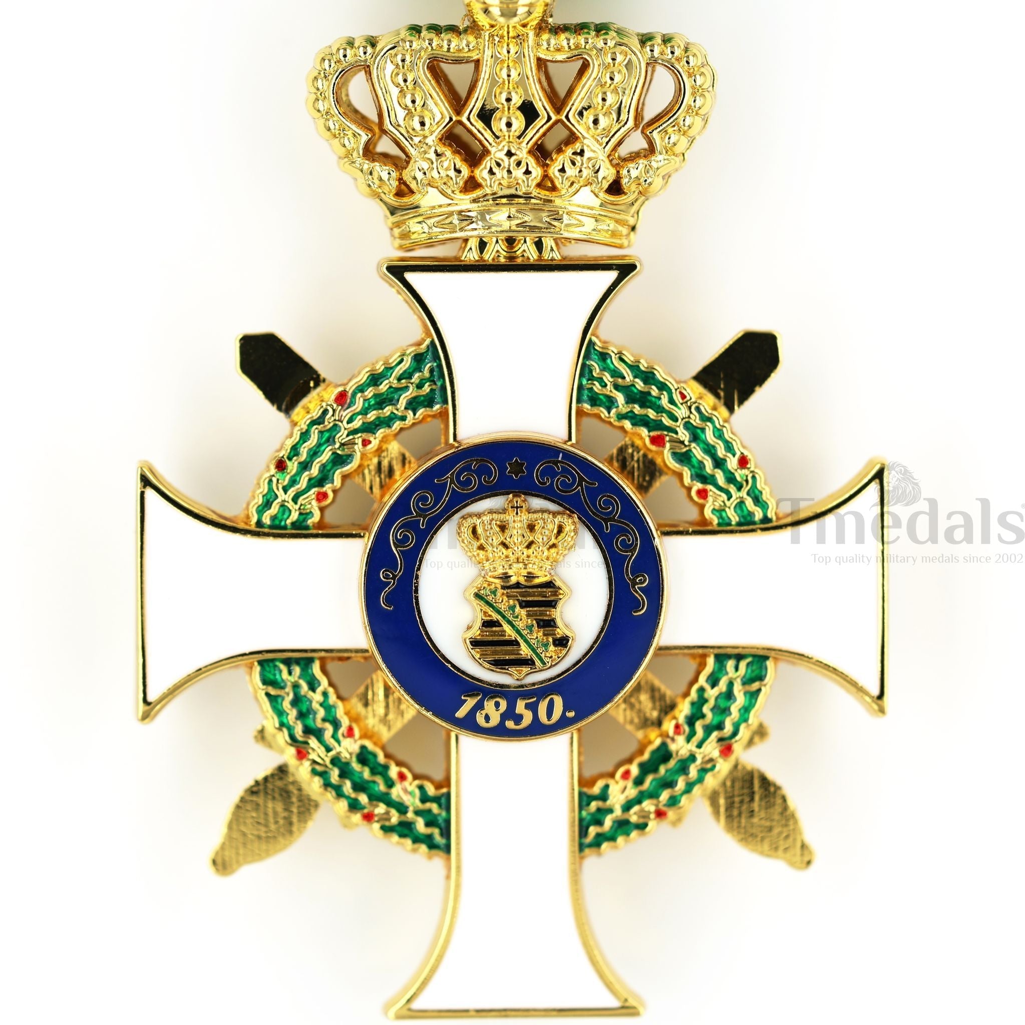 German Albert Order Knight 1st Class Medal Civil Division Type II 1850 detail view 14