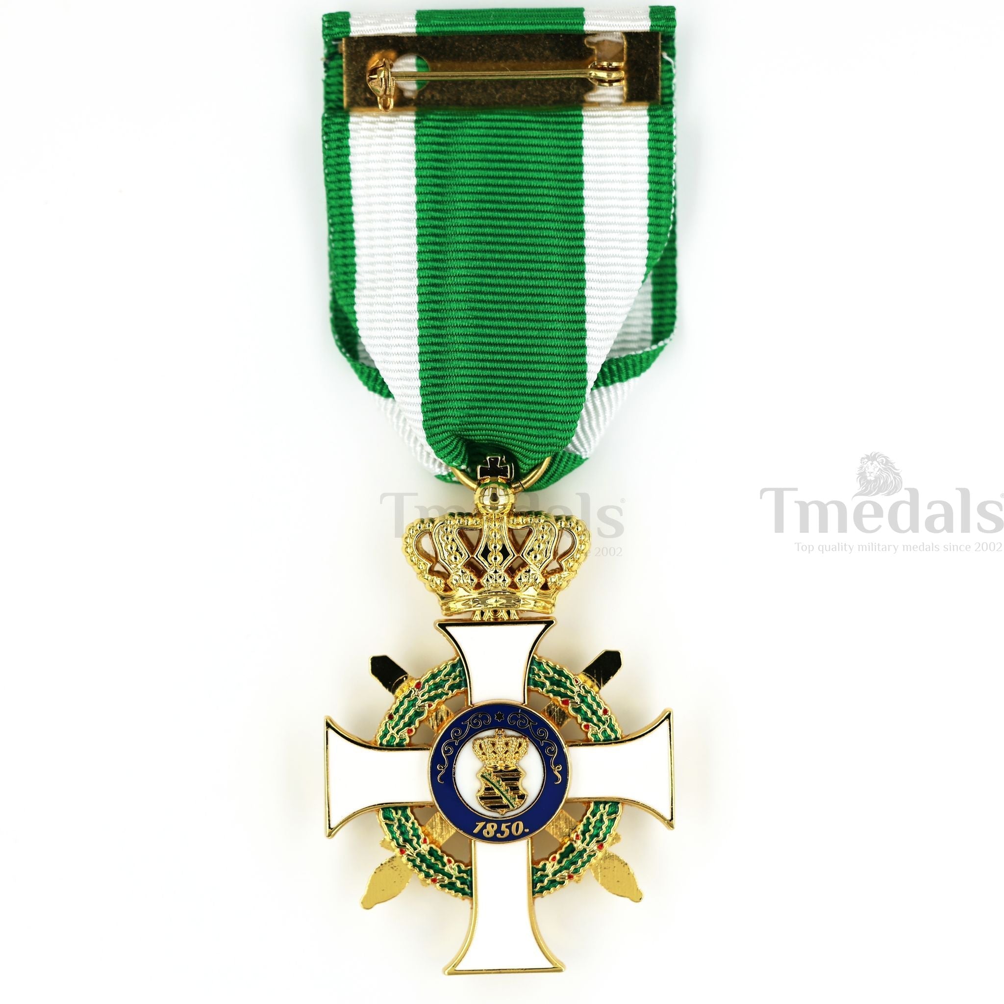 German Albert Order Knight 1st Class Medal Civil Division Type II 1850 detail view 2