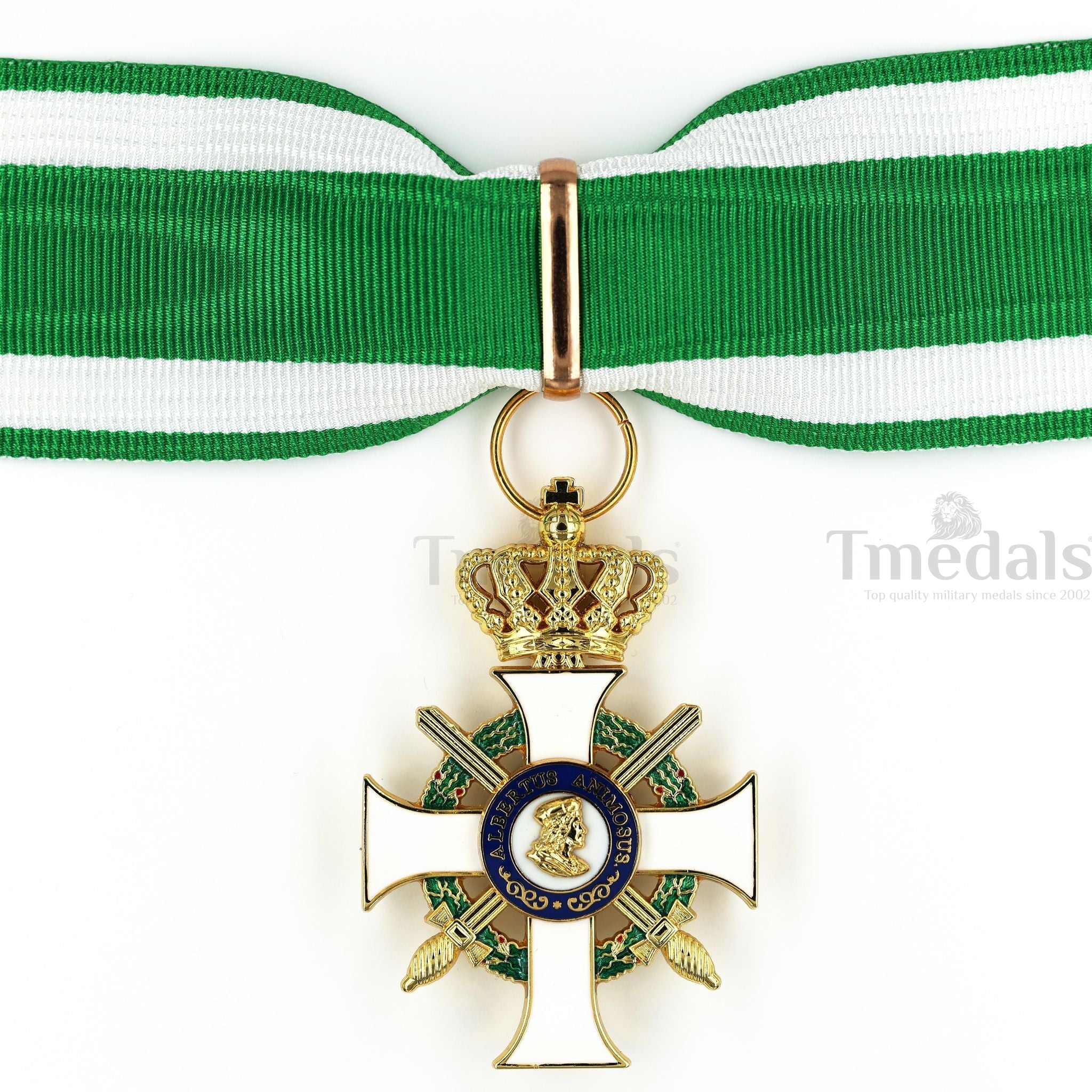 Albert Order Commander Cross with Swords & Crown – Saxony Type II 1850 replica