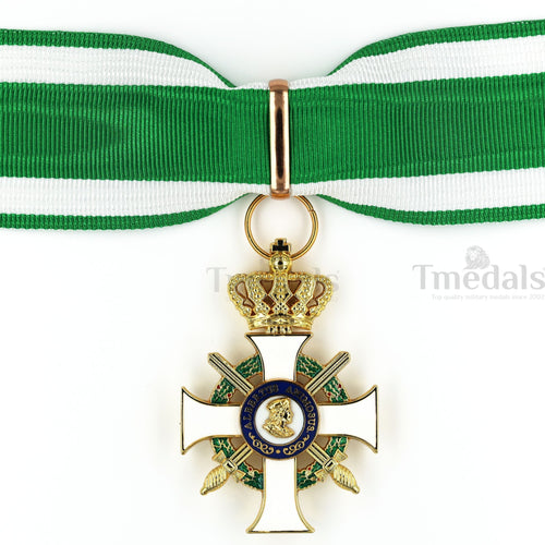 Albert Order Commander Cross with Swords & Crown – Saxony Type II 1850 replica