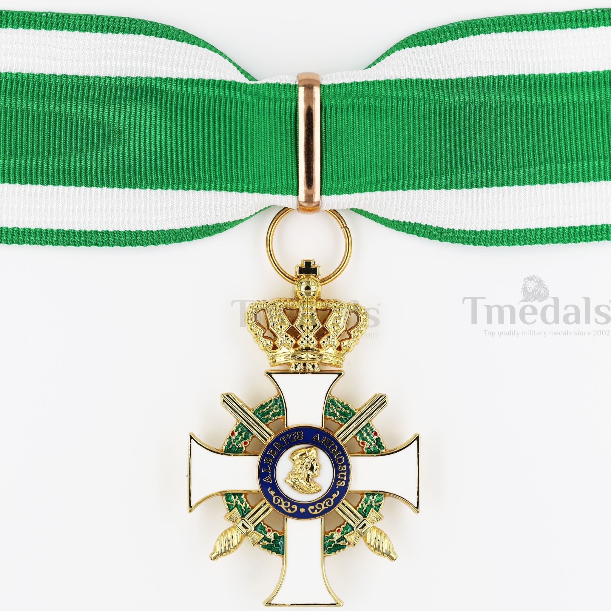 Albert Order Commander Cross with Swords & Crown – Saxony Type II 1850 detail view 3