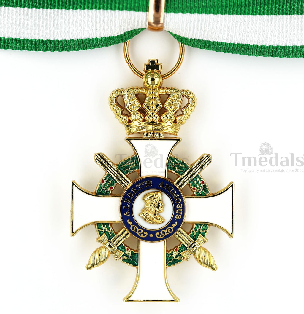 Albert Order Commander Cross with Swords & Crown – Saxony Type II 1850 detail view 5
