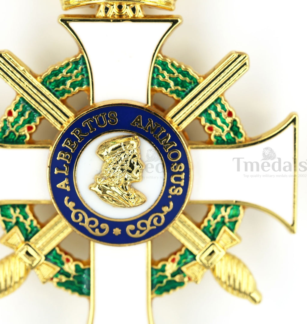Albert Order Commander Cross with Swords & Crown – Saxony Type II 1850 detail view 8