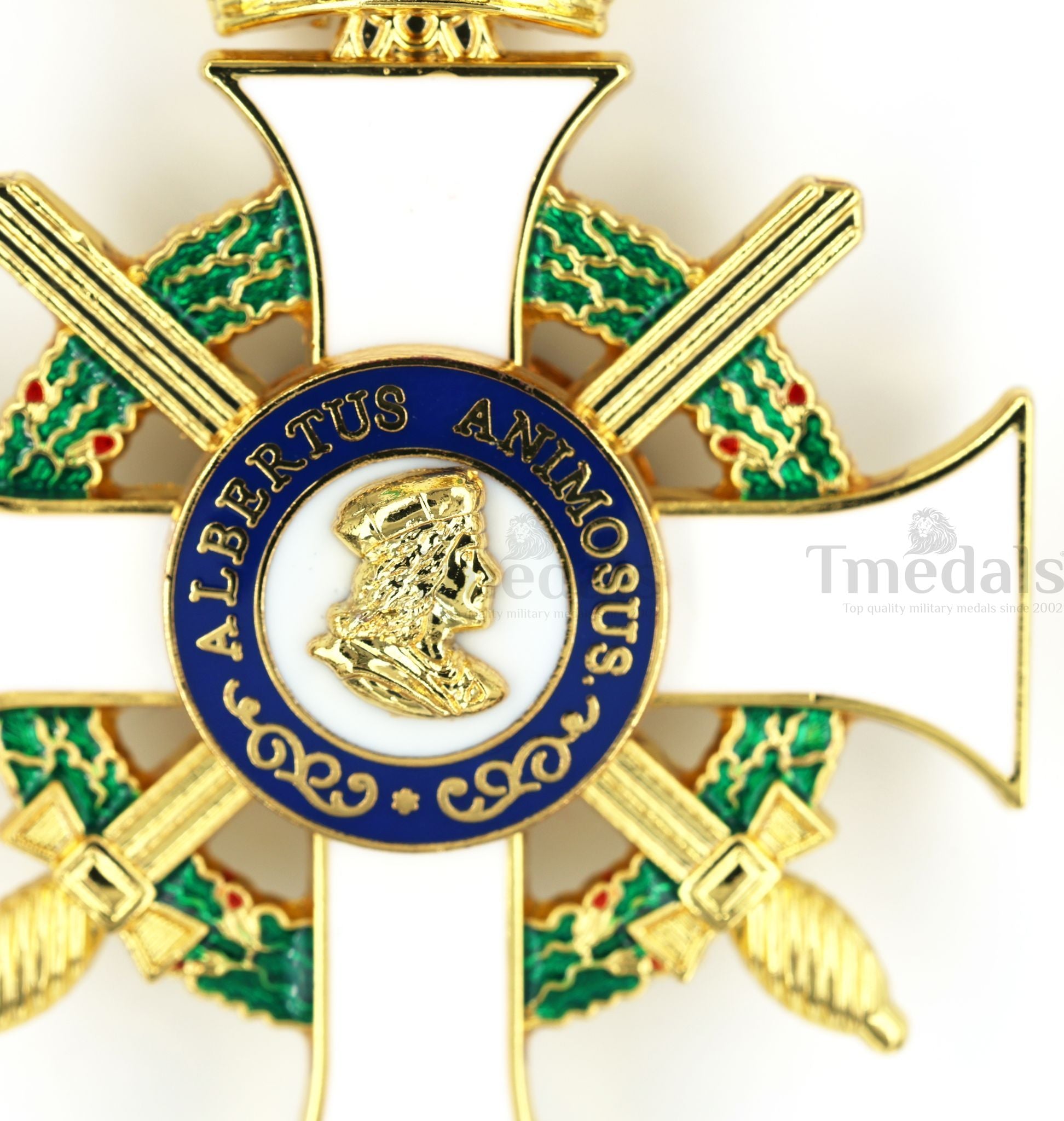 Albert Order Commander Cross with Swords & Crown – Saxony Type II 1850 detail view 8