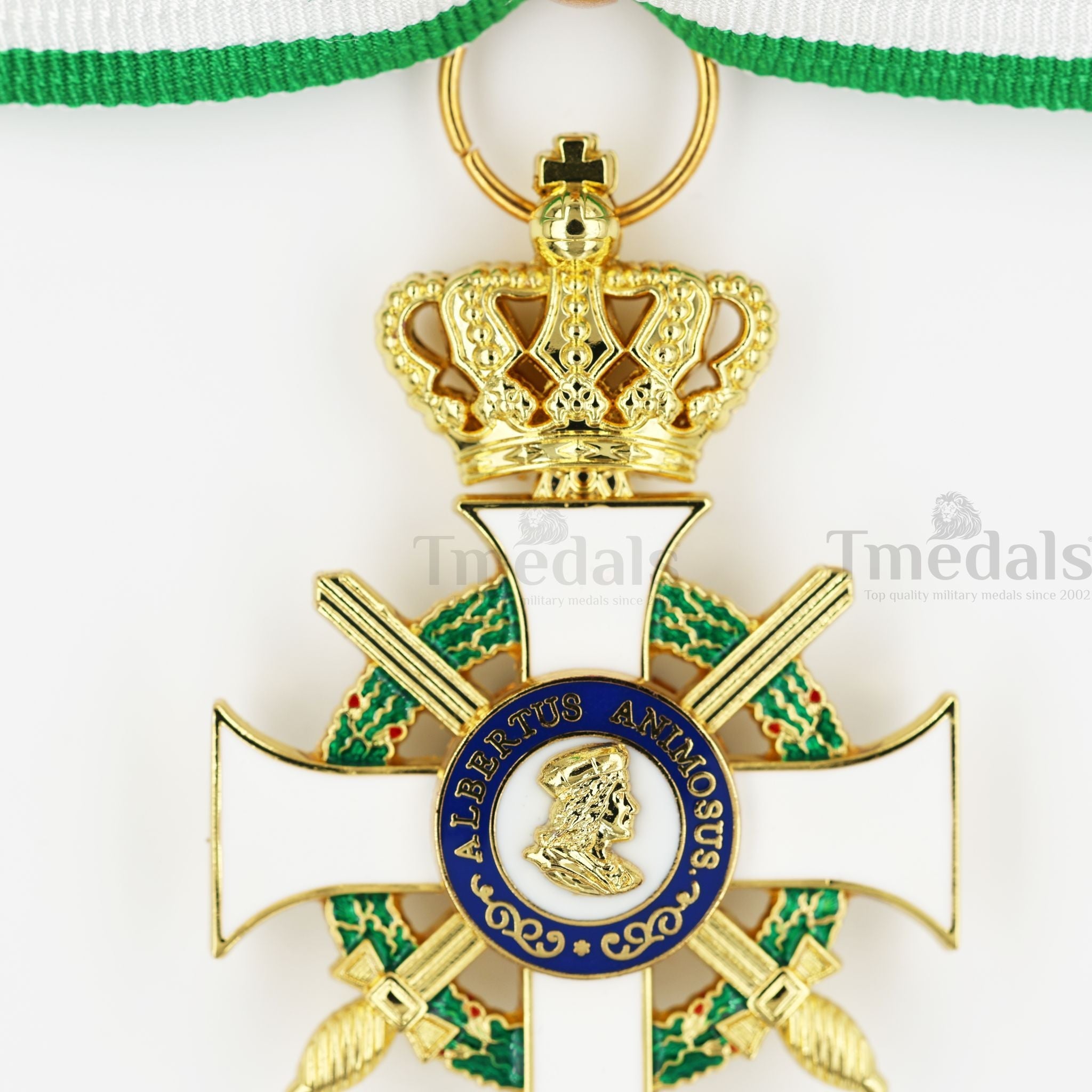 Albert Order Commander Cross with Swords & Crown – Saxony Type II 1850 detail view 13