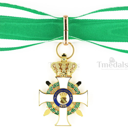 Albert Order Commander Cross with Swords & Crown – Saxony Type II 1850 detail view 2