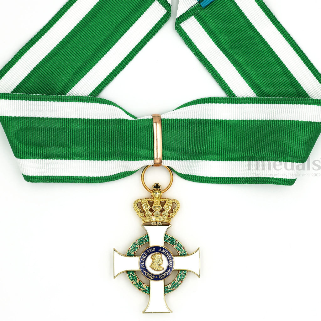 Albert Order 1st class Commander Cross with Crown – Saxony Type II 1850 detail view 12