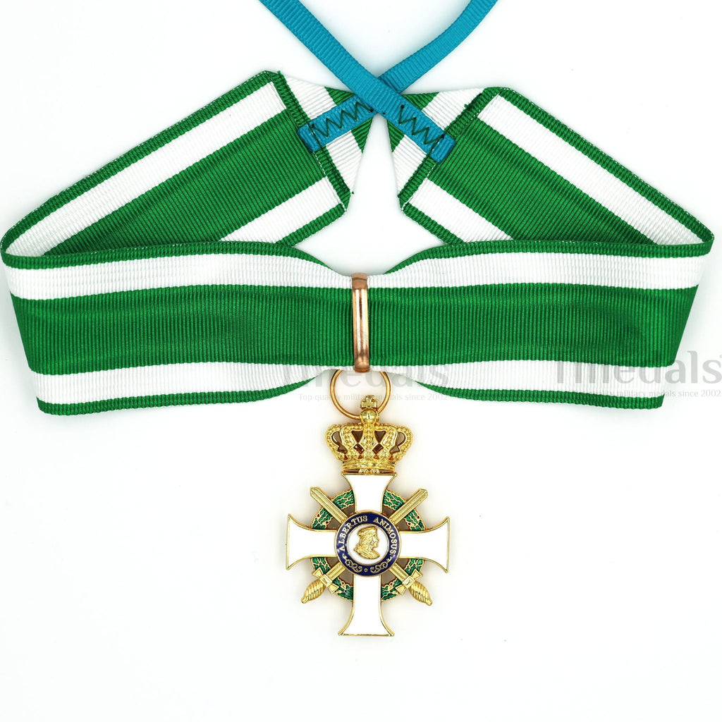 Albert Order Commander Cross with Swords & Crown – Saxony Type II 1850 detail view 18