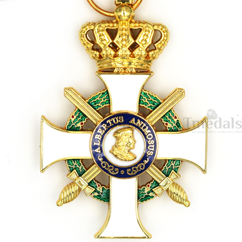 Albert Order Commander Cross with Swords & Crown – Saxony Type II 1850 detail view 19