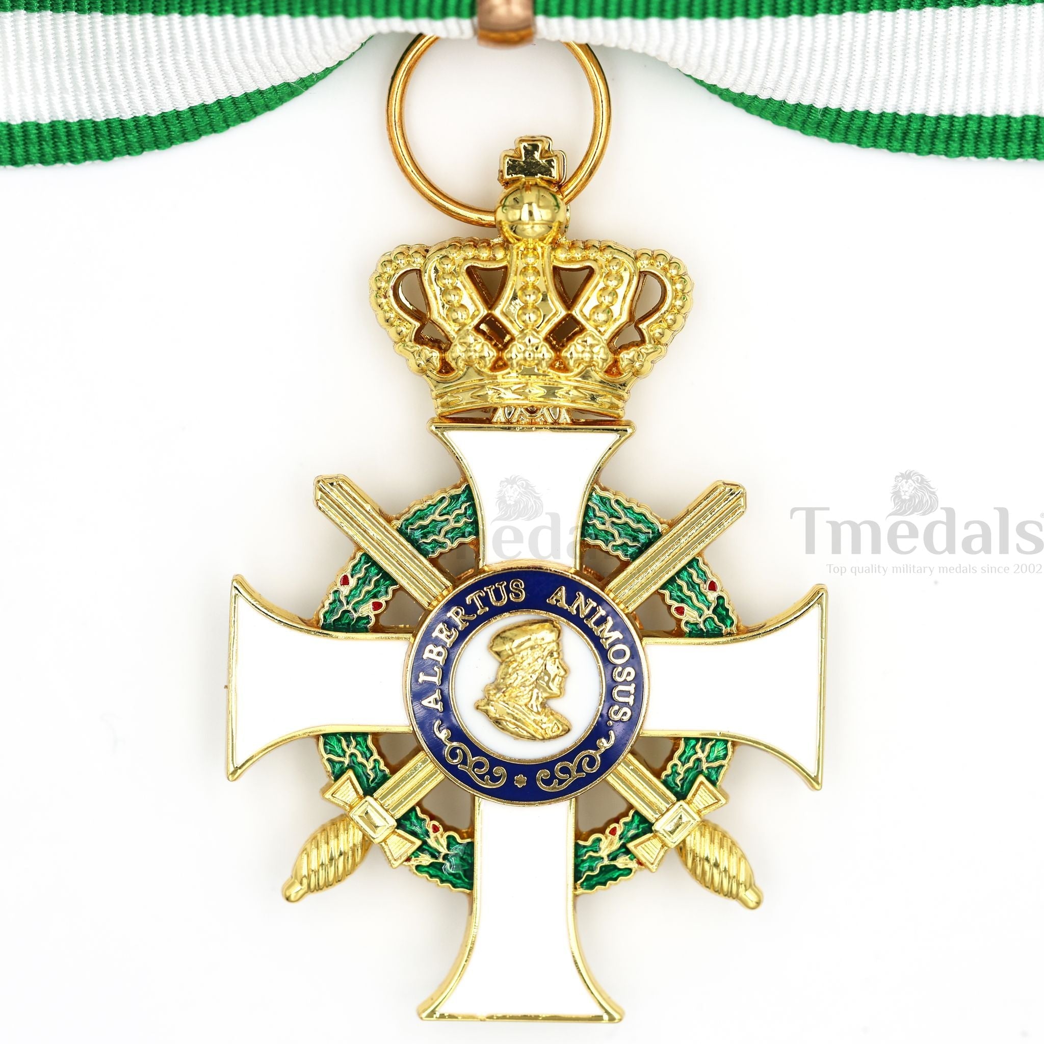 Albert Order Commander Cross with Swords & Crown – Saxony Type II 1850 detail view 21