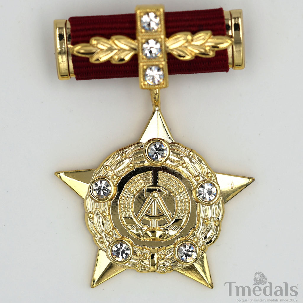 Hero of the GDR East Germany German DDR GDR Medal Order Badge detail view 3