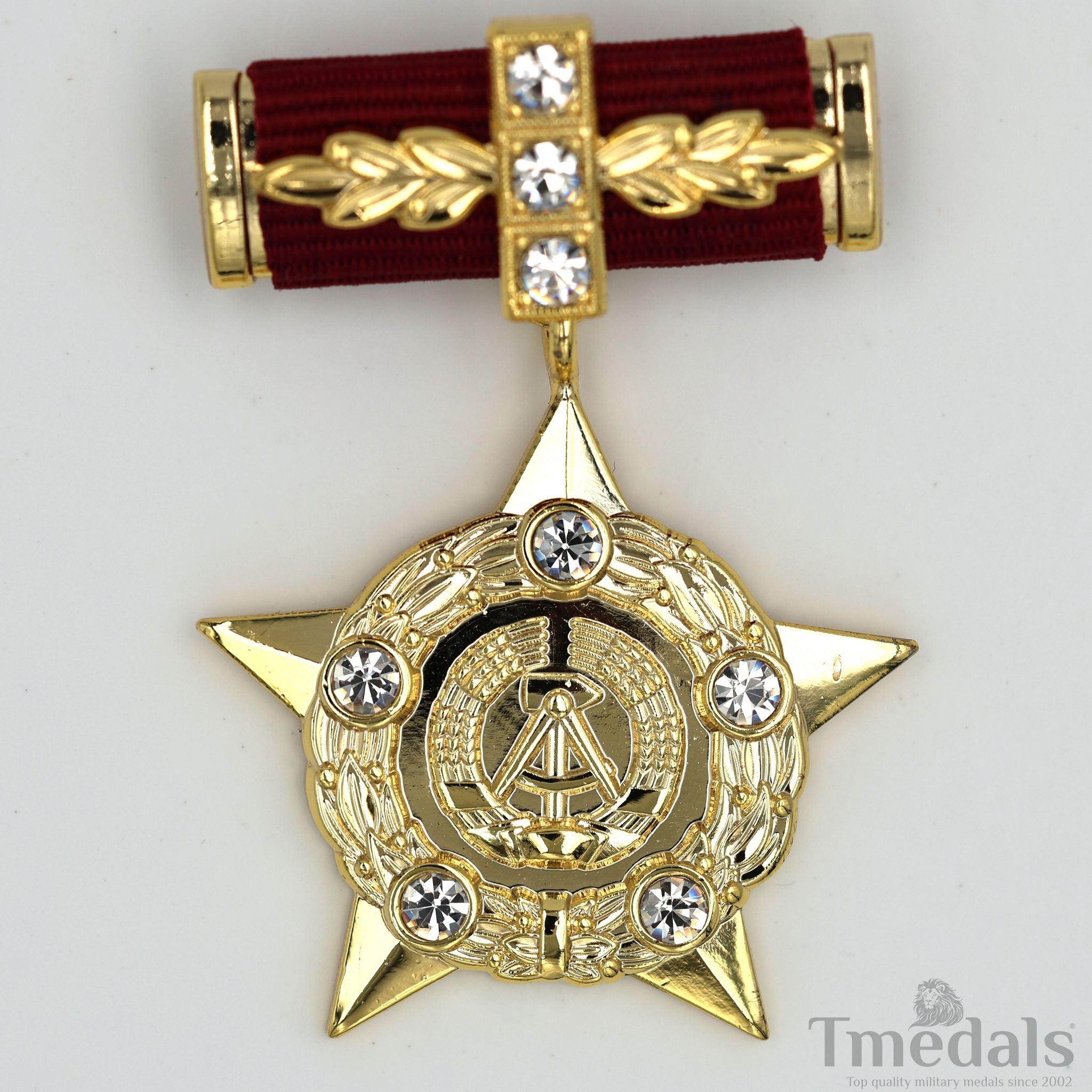 Hero of the GDR East Germany German DDR GDR Medal Order Badge detail view 3