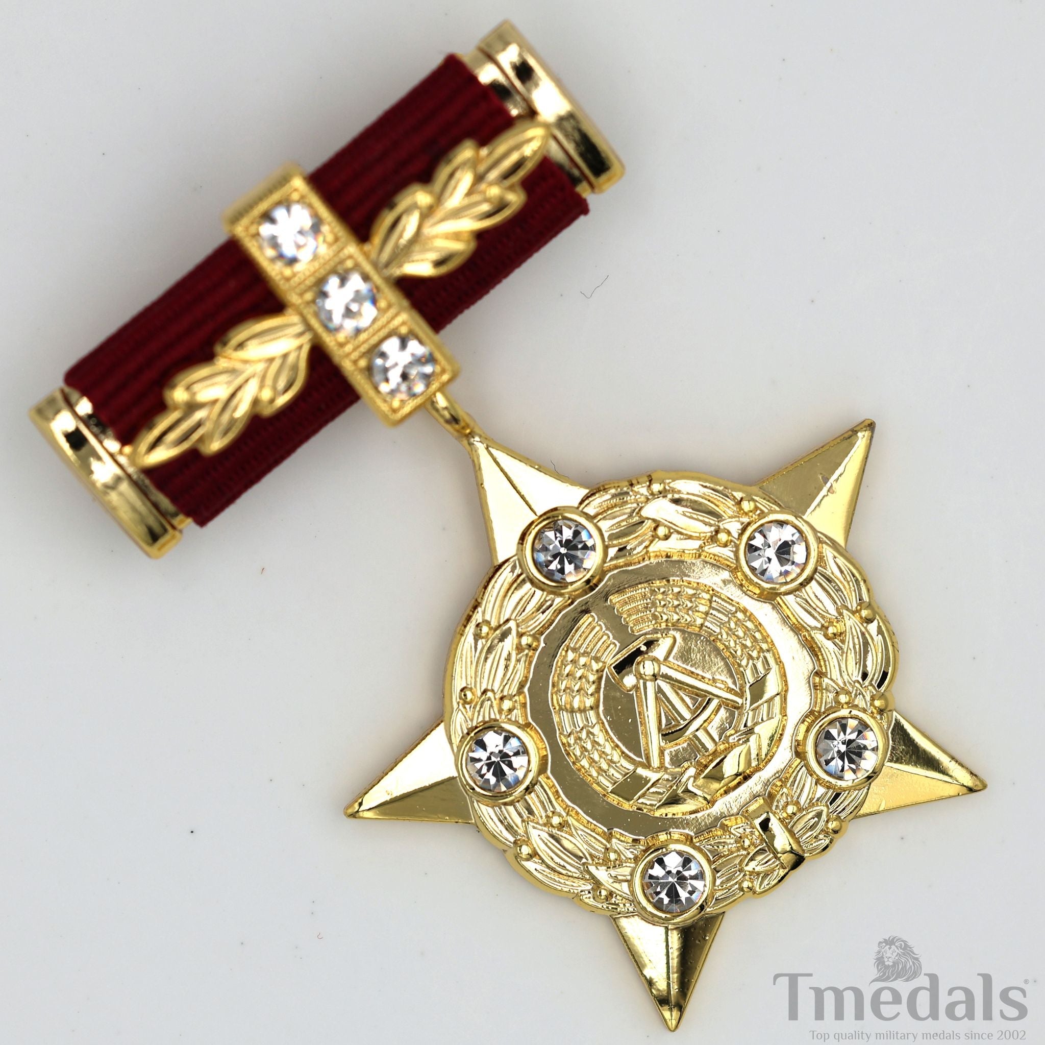 Hero of the GDR East Germany German DDR GDR Medal Order Badge detail view 4