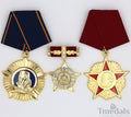 DDR Medal Set – Hero of GDR, Karl Marx, Scharnhorst – Germany Full-Size replica