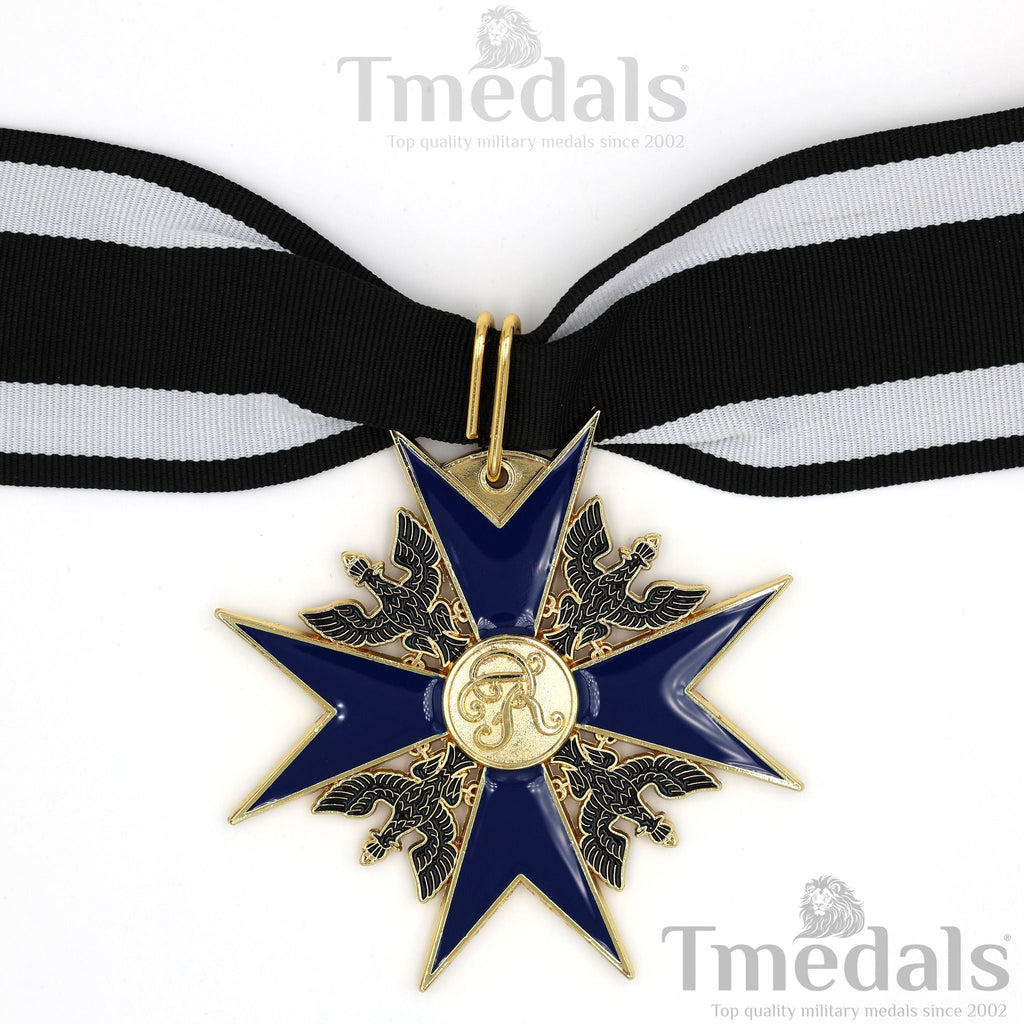Order of the Black Eagle Badge – Prussia 1701 Blue Enamel Maltese Cross detail view 3