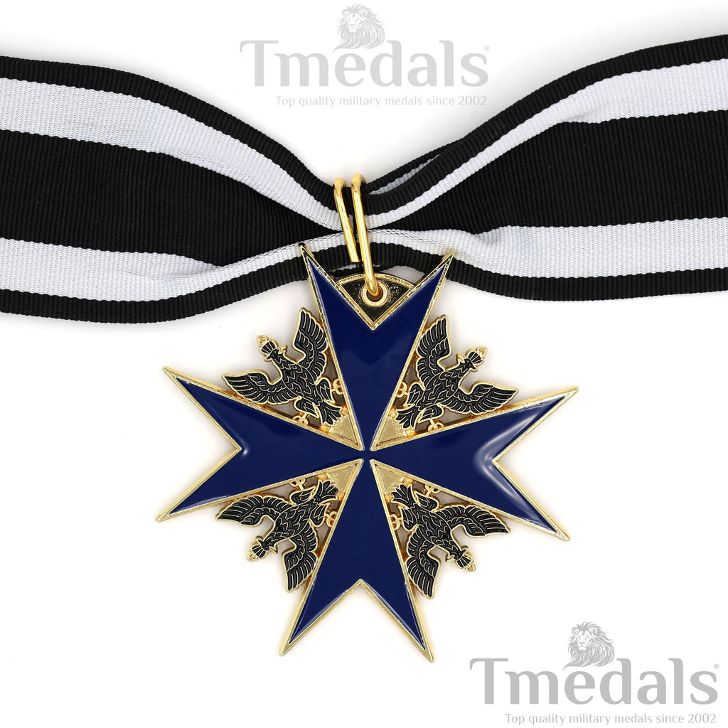 Order of the Black Eagle Badge – Prussia 1701 Blue Enamel Maltese Cross detail view 4