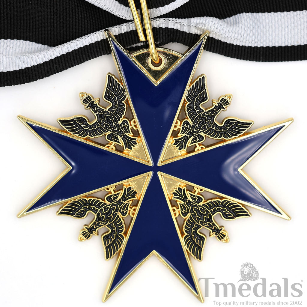 Order of the Black Eagle Badge – Prussia 1701 Blue Enamel Maltese Cross detail view 5