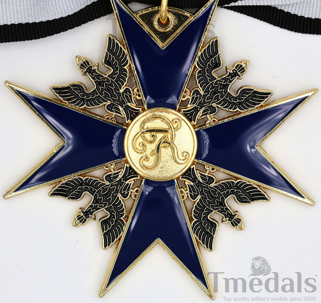 Order of the Black Eagle Badge – Prussia 1701 Blue Enamel Maltese Cross detail view 6