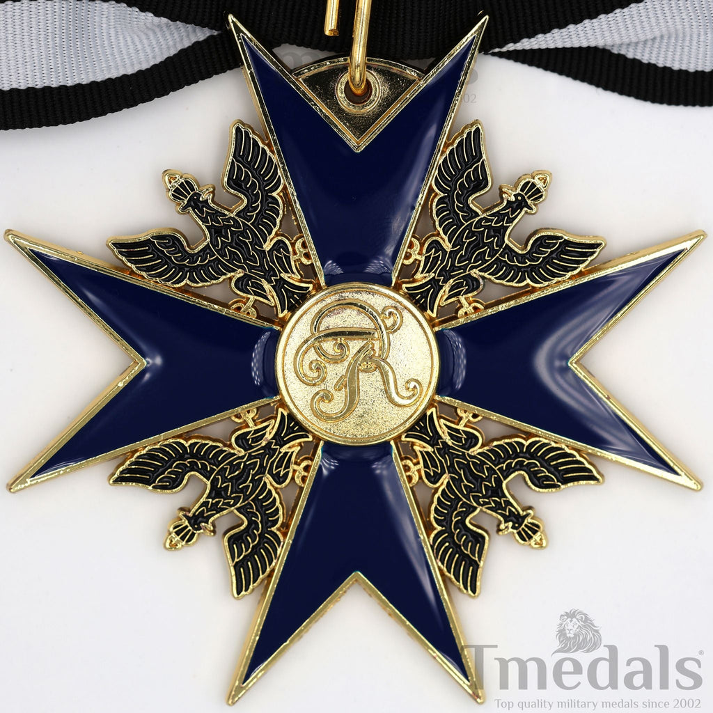 Order of the Black Eagle Badge – Prussia 1701 Blue Enamel Maltese Cross detail view 11
