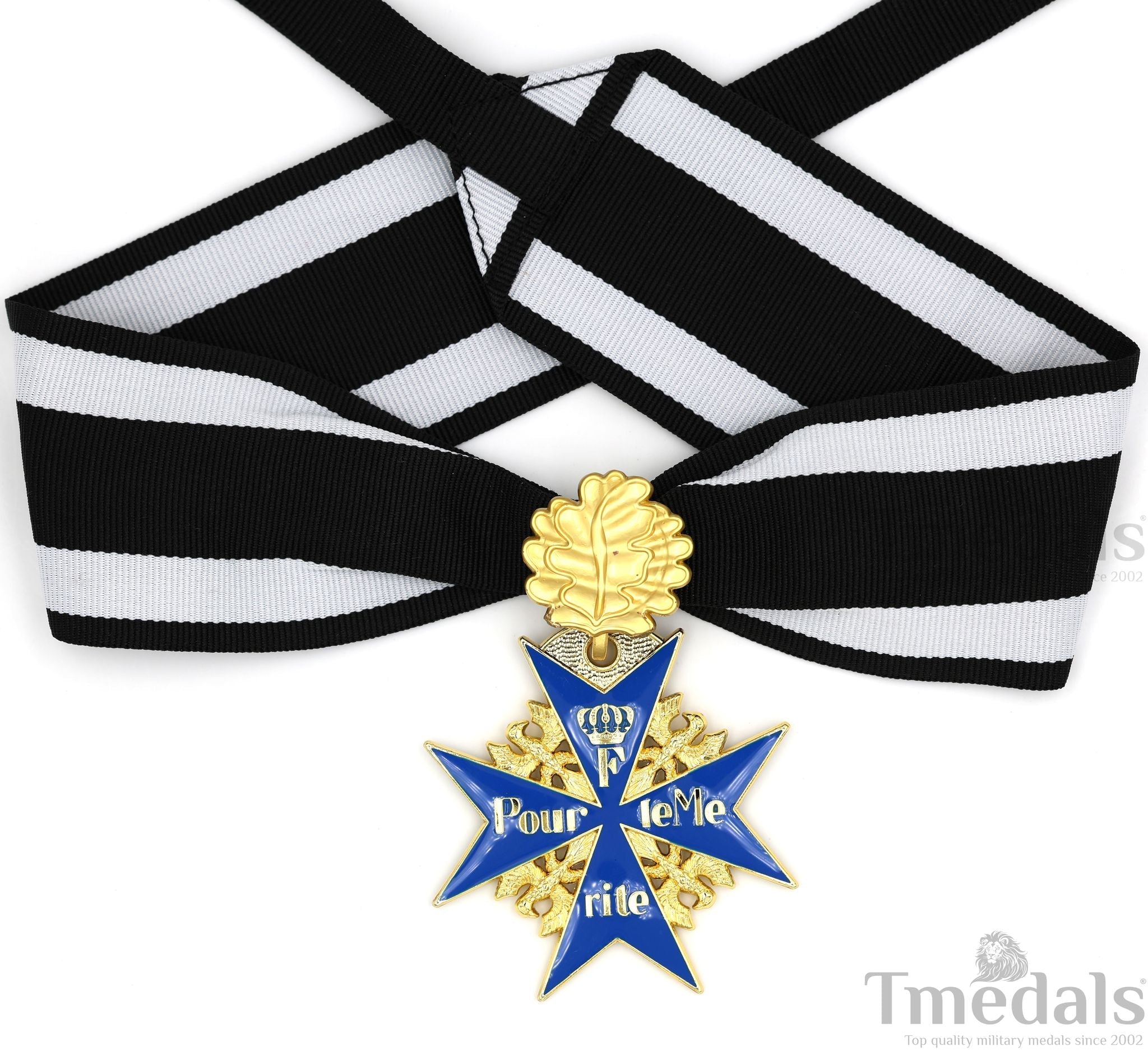 Prussian Mwwi German Pour le Mérite Blue Max Medal with Oak Leaves – Versionedal WWI reproduction